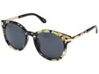 San Diego Hat Company - Bsg1005 Frame Sunglasses With Side Gold Panels And Solid Tinted Round Lenses