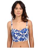 Lauren Ralph Lauren - Tahitian Floral Crop Over The Shoulder Bra W/ Molded Cup