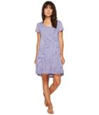 Mod-o-doc - Patchwork Burnout Jersey Trapeze T-shirt Dress