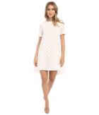 Donna Morgan - Short Sleeve Burnout Organza Trapeze