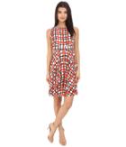 Donna Morgan - Sleeveless Printed Jersey With Circle Skirt