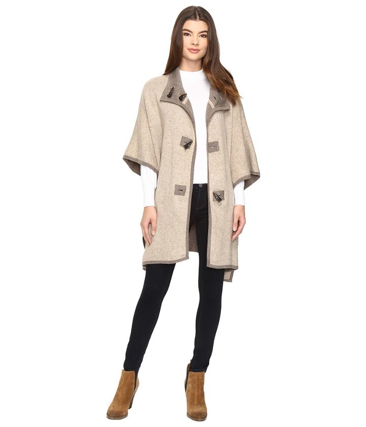 Christin Michaels - Armelle Poncho With Buttons