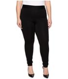 Hue - Plus Size High Waist Blackout Ponte Leggings