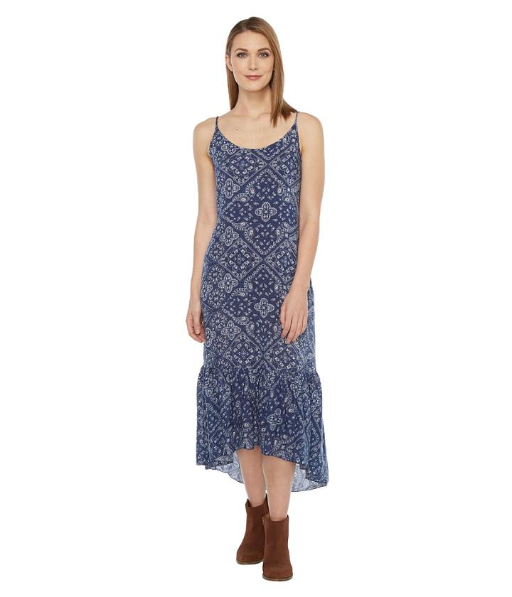 Roper - 0879 Navy Bandana Print Dress