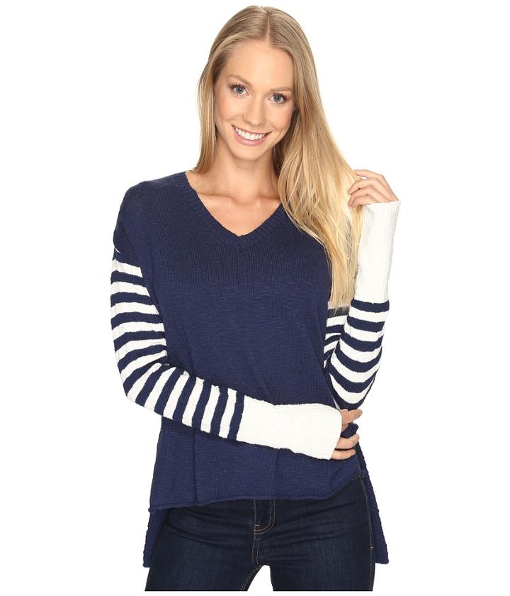 Life Is Good - V-neck Slouchy Sweater