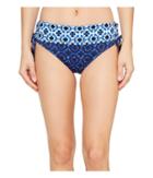 Tommy Bahama - Shibori Splash High-waist Bikini Bottom With Tassels