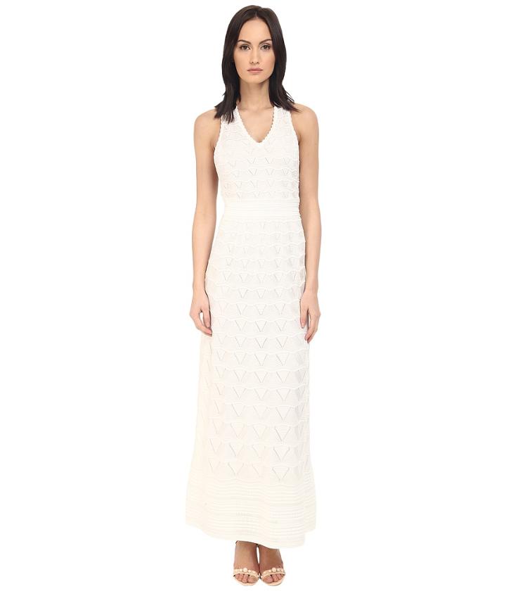 M Missoni - Solid V-neck Maxi Dress