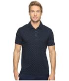 Perry Ellis - Micro Print Pima Cotton Polo Shirt