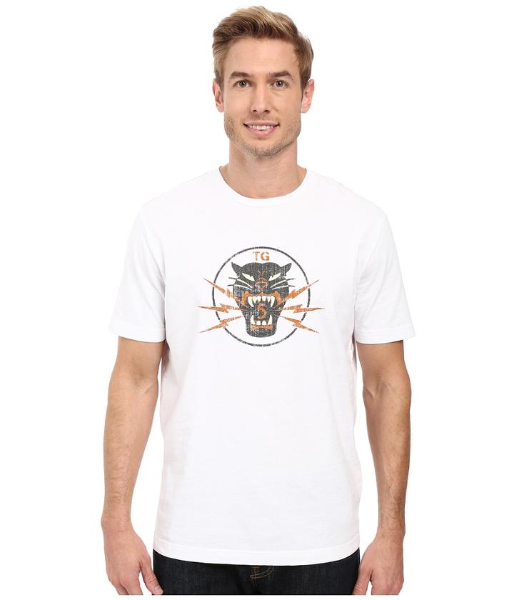 True Grit - Vintage Screen Print Lightning Tiger Short Sleeve Tee