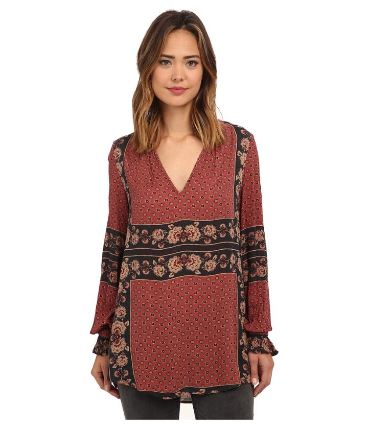 Free People - Rayon Dobby Changing Times Printed Tunic