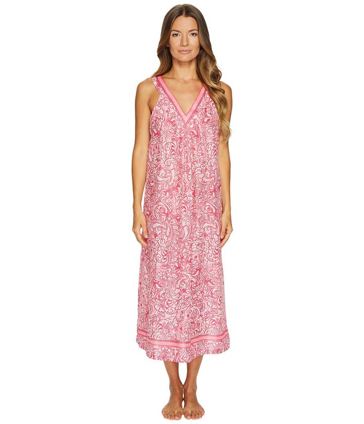 Oscar De La Renta Pink Label - 48 Printed Cotton Lawn Gown