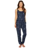Emporio Armani - Printed Viscose Loungewear Sleeveless Playsuit