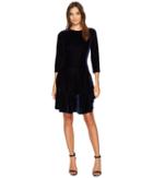 Donna Morgan - Isabel 3/4 Sleeve A-line Dress With Circle Flounce