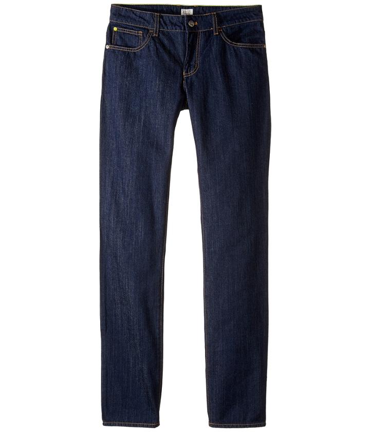 Armani Junior - Regular Fit Dark Wash Denim In Denim Indaco