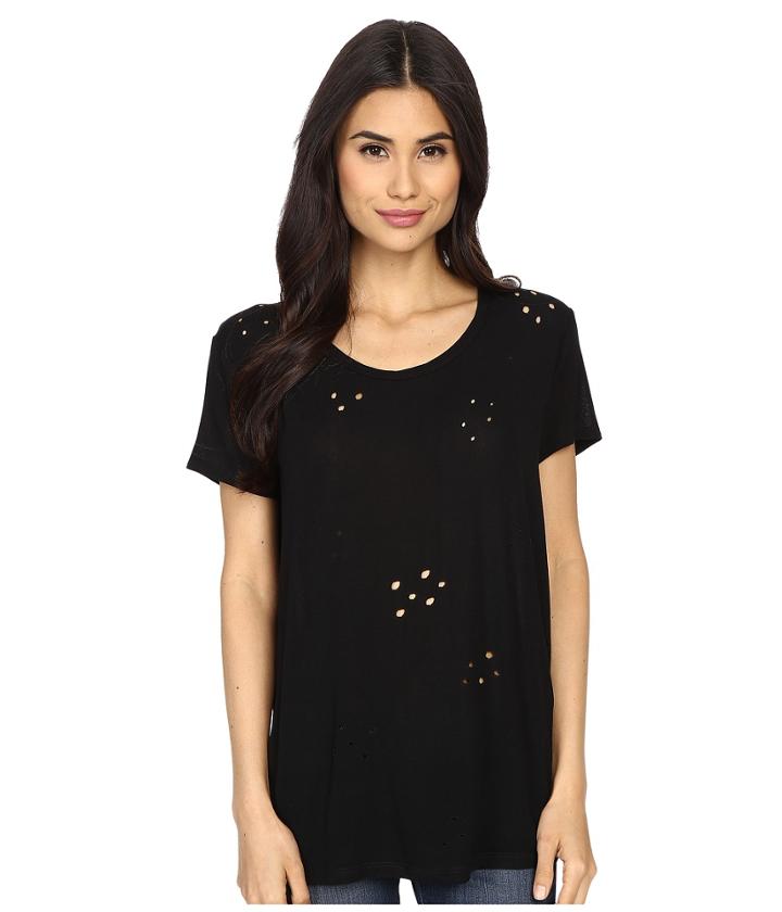 Culture Phit - Salona Short Sleeve Distressed Top