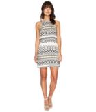 Jack By Bb Dakota - Andress Jacquard Fringe Trim Dress