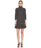 Kate Spade New York - Mock Neck Stripe Knit Dress