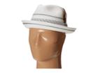 Stacy Adams Polybraid Pinch Front Fedora With Contrast Tie Band