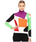 Boutique Moschino - Color Block Turtleneck Sweater