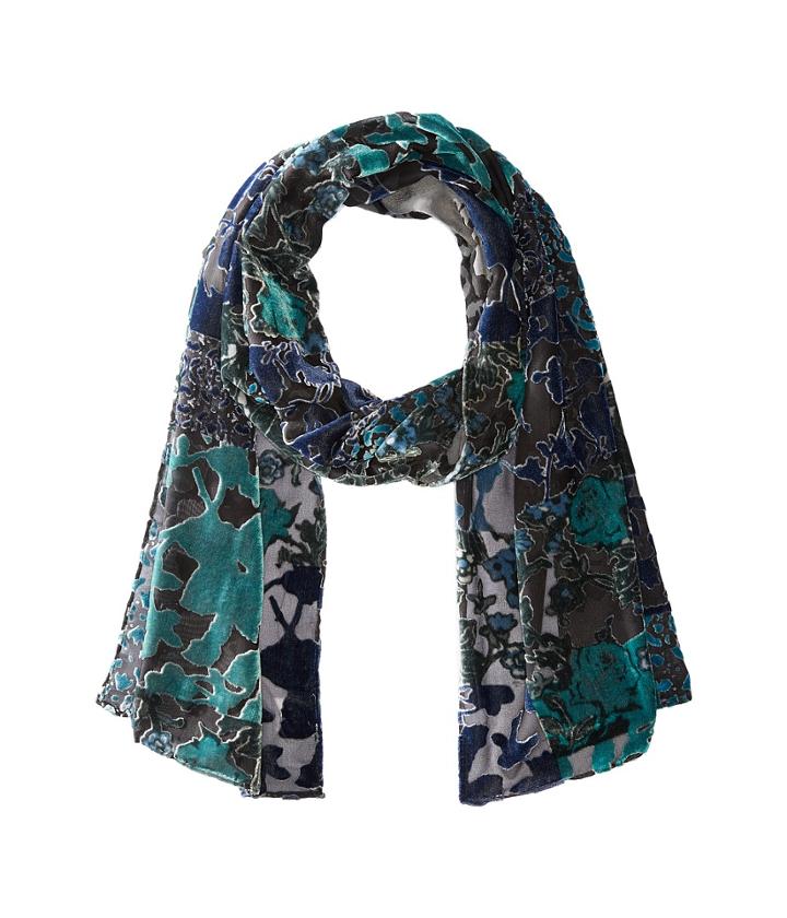 Collection Xiix - Printed Velvet Burnout Wrap