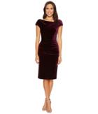 Vince Camuto - Velvet Bodycon Dress W/ Ruching Crossbody