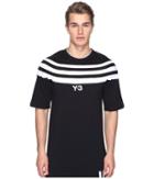 Adidas Y-3 By Yohji Yamamoto - M 3 Stripe Short Sleeve Tee