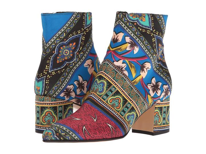 Etro - Printed Satin Boot
