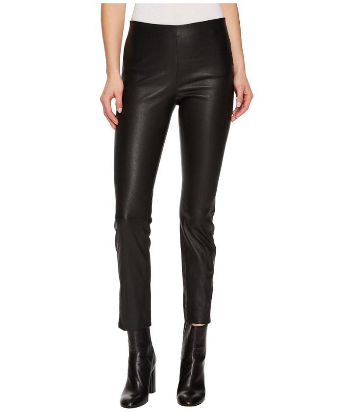 Vince - Leather Split Hem Crop Pants