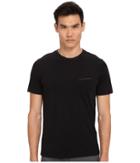 The Kooples - Jersey And Leather Piping Tee Shirt