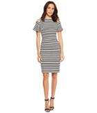 Calvin Klein - Striped Cold Shoulder Sheath Cd8c264g