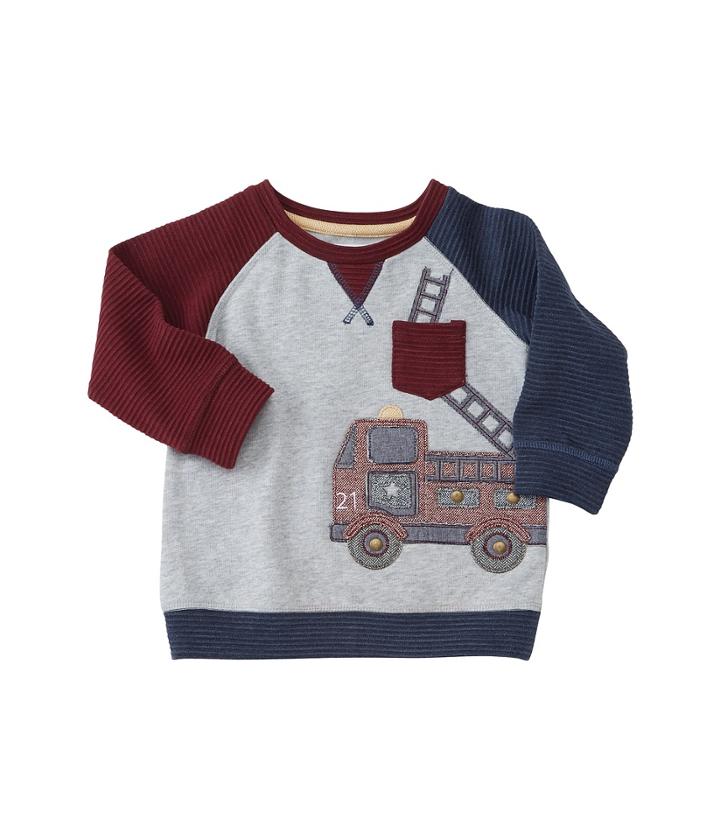 Mud Pie - Fire Truck Sweatshirt