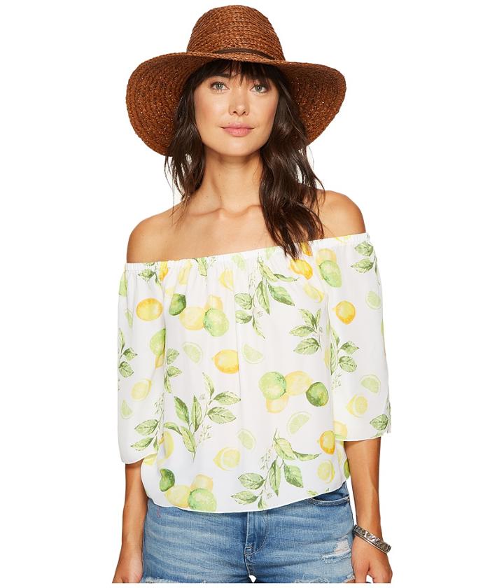 Kensie - Lemon Tree Off Shoulder Top Ks6u4009
