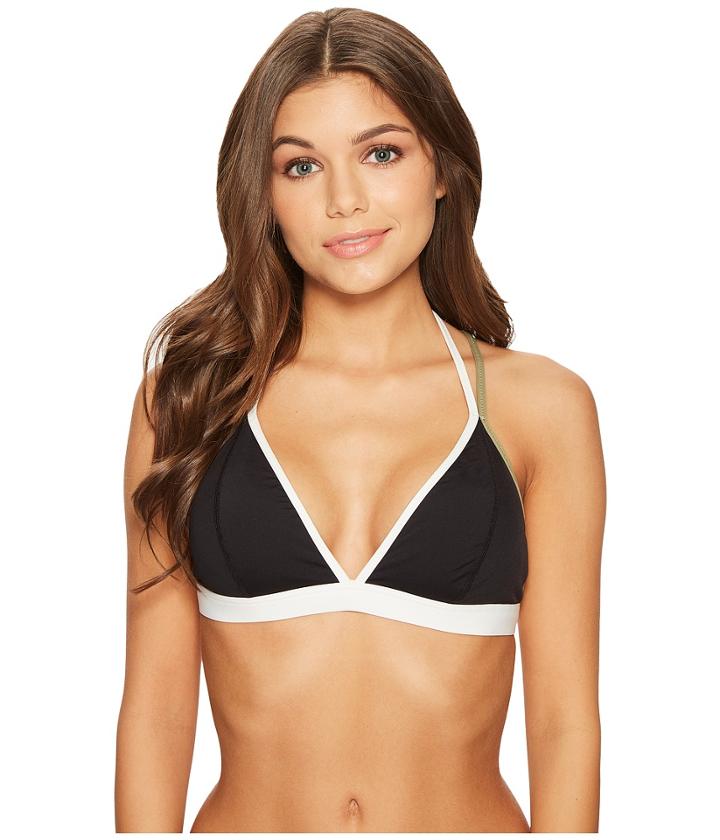 Vince Camuto - Sun Block Solids Contrast Binding Reversible Bikini Top