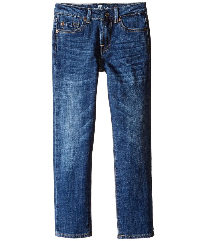 7 For All Mankind Kids - Standard Vintage Straight Leg Denim Jeans In White