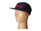 San Diego Hat Company Kids - Cotton Twill 5 Panel Hat With Embroidered Front Hello And Goodbye On The Back