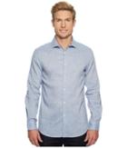 Perry Ellis - Slim Fit Long Sleeve Solid Linen Shirt