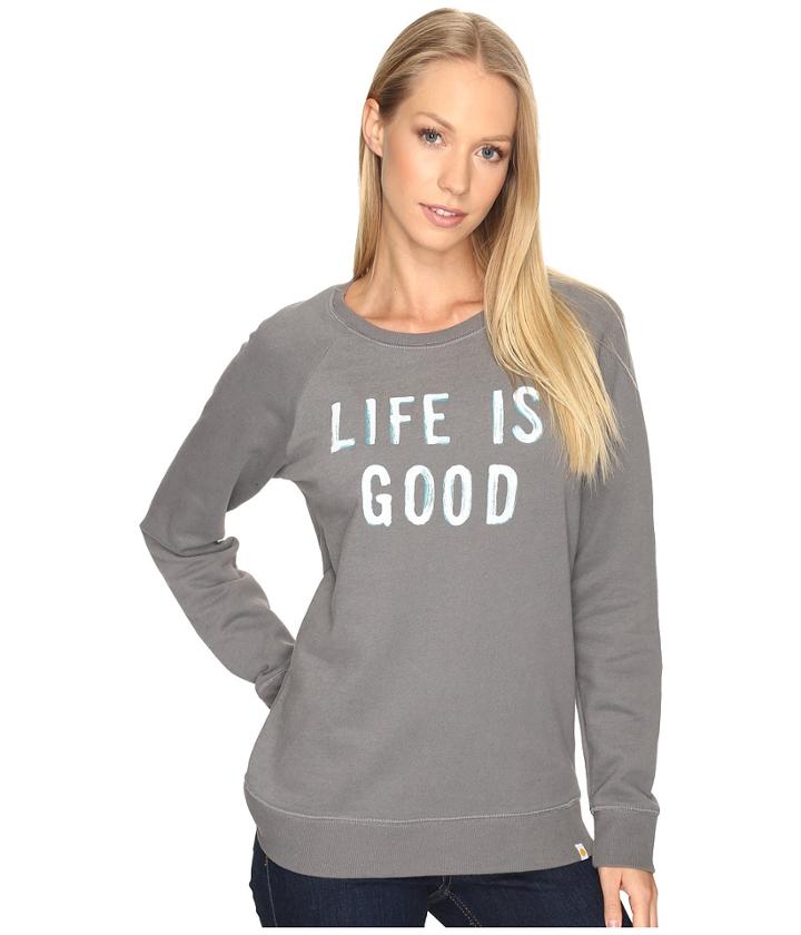 Life Is Good - Life Is Good Go-to Long Crew Sweatshirt