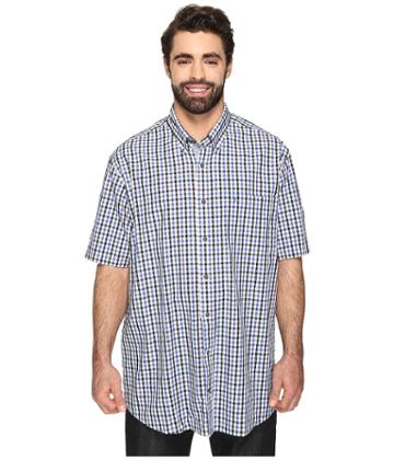 Nautica Big &amp; Tall - Big Tall Short Sleeve Plaid Woven