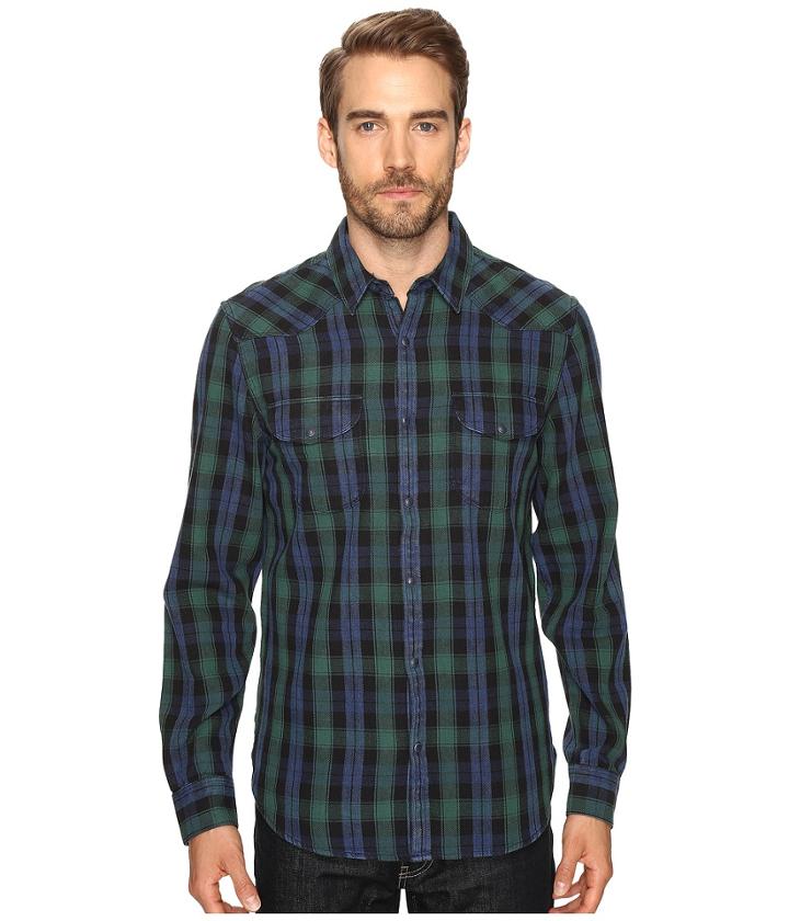 Lucky Brand - Verde Santa Fe Western Shirt