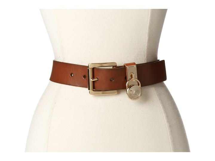 Michael Michael Kors - 38mm Leather Panel On Roller Bar With Hamilton Lock
