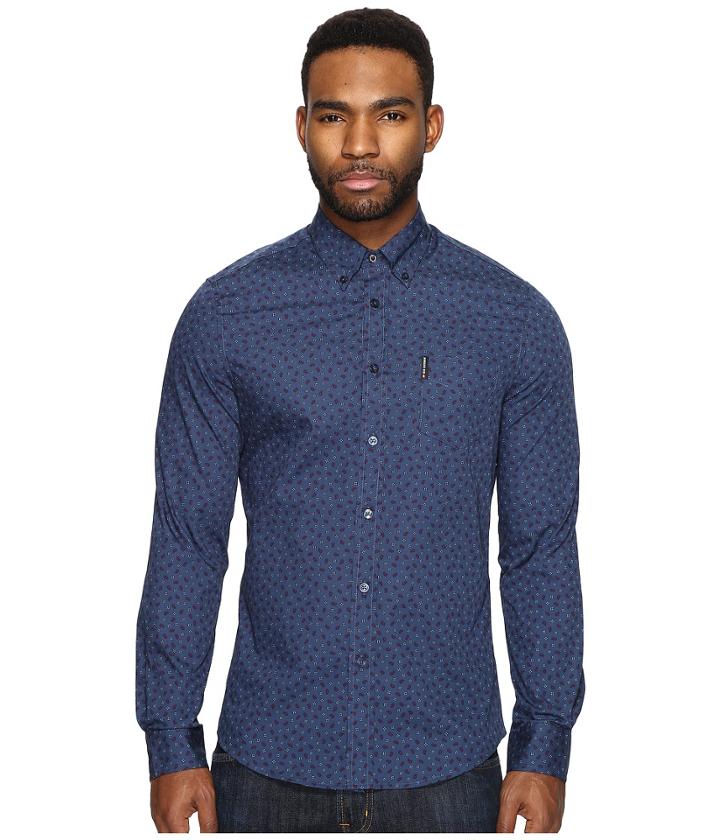 Ben Sherman - Long Sleeve Soho Print Party Woven