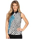 Jamie Sadock - Blow Fish Print Crunchy Sleeveless Top