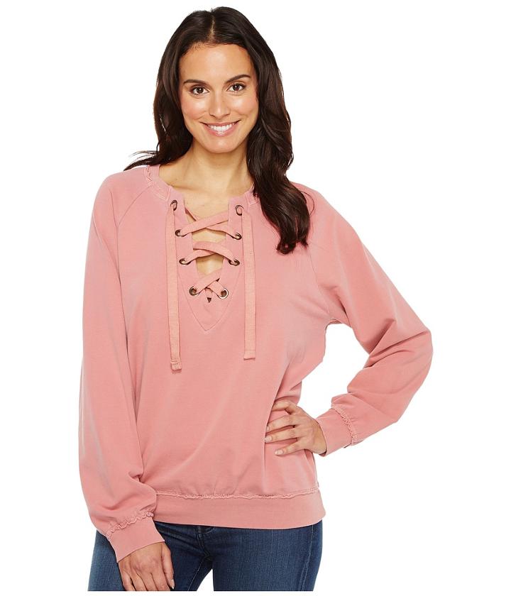 Project Social T - Slave To Love Lace-up Sweatshirt