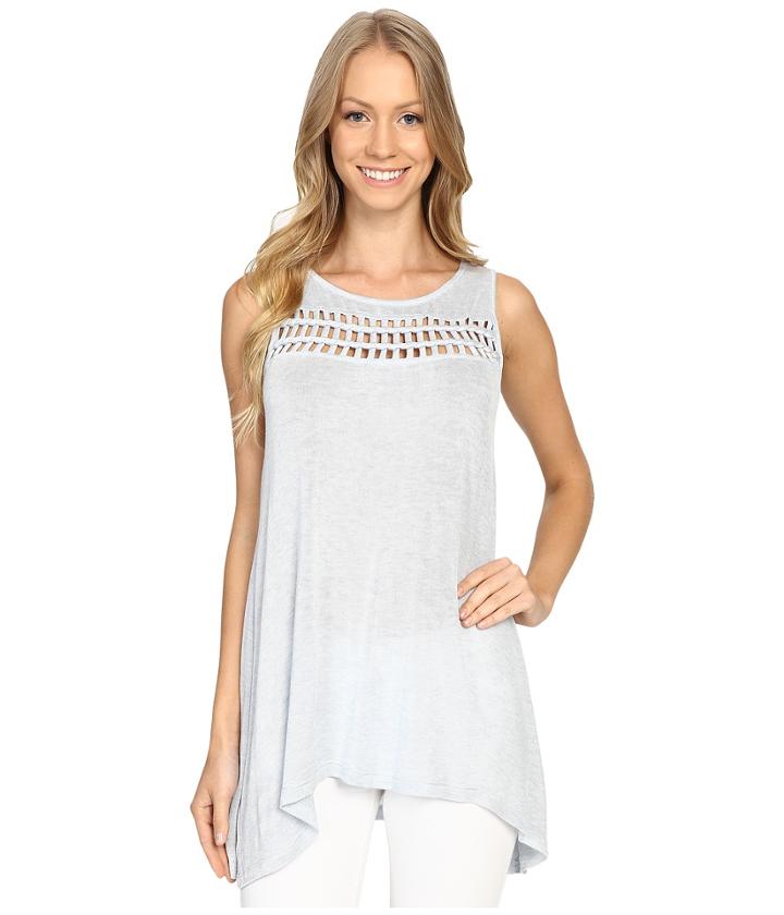 Bobeau - Casper Lattice Trim Knit Tank Top