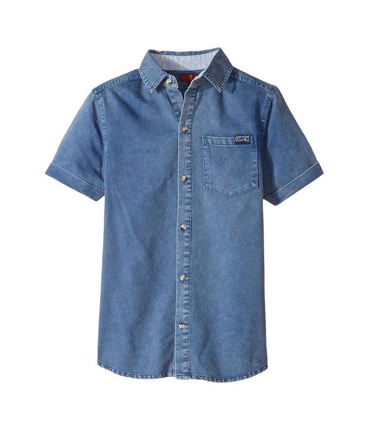7 For All Mankind Kids - Short Sleeve Textured Knit Shirt