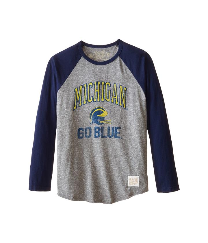 The Original Retro Brand Kids - Michigan Raglan Baseball Tee