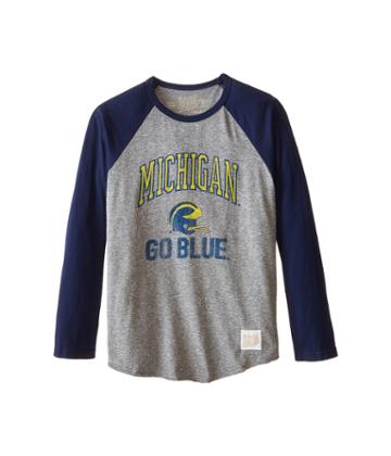The Original Retro Brand Kids - Michigan Raglan Baseball Tee