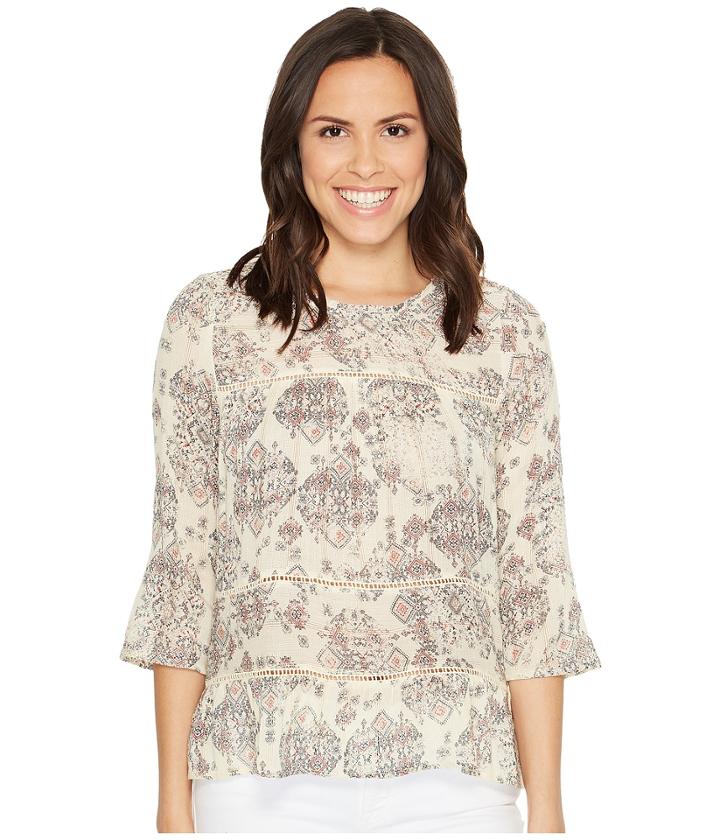 Lucky Brand - Ruffle Print Shirt