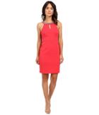 Laundry By Shelli Segal - Montreal Stretch Embellished Neck Cutaway Cocktail Dress