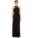 Adrianna Papell - Crossover Halter Jersey Gown